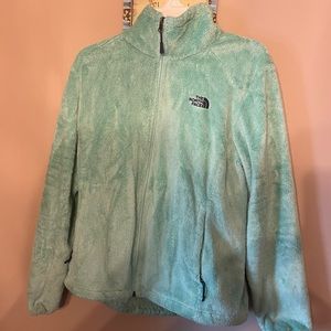 Green north face jacket